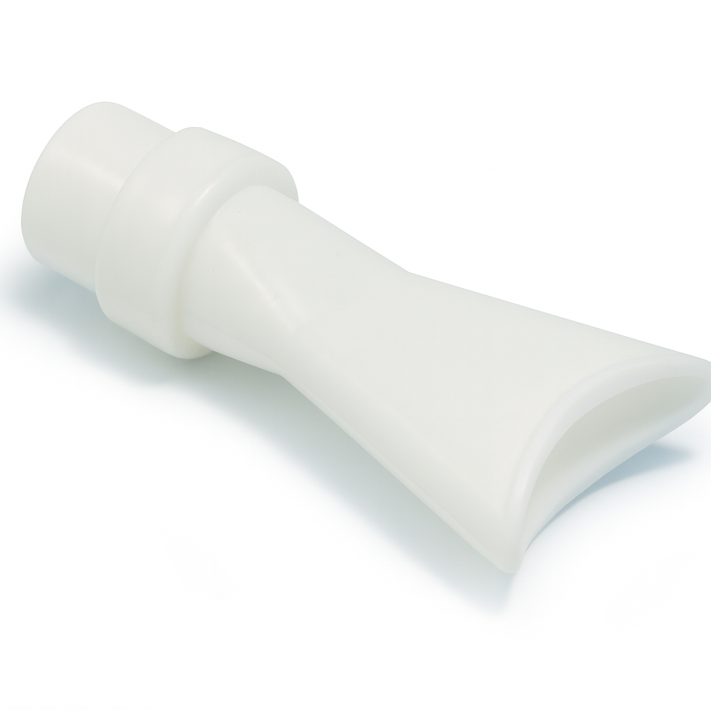 Adult nebulizer mouthpiece attachment for aerosol inhalation therapy in Ontario home and clinical care