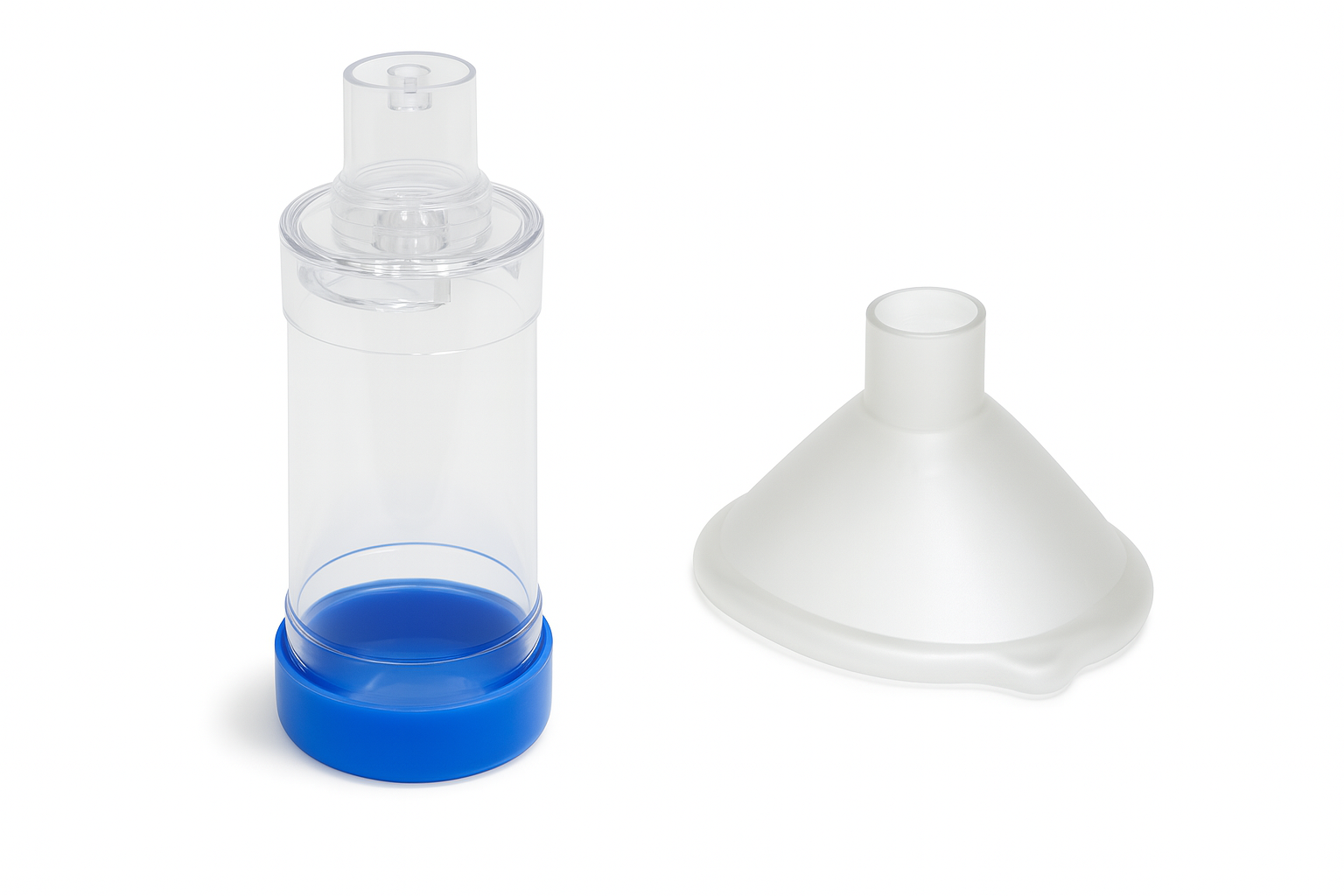 Medium volume nebulizer with adult mask used for respiratory medication delivery in Ontario healthcare facilities