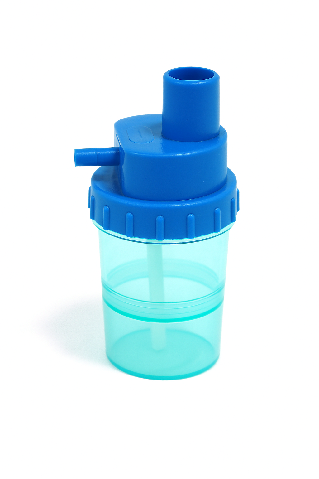 Adult oxygen humidifier bottle for use with concentrators in Ontario home care and clinic settings