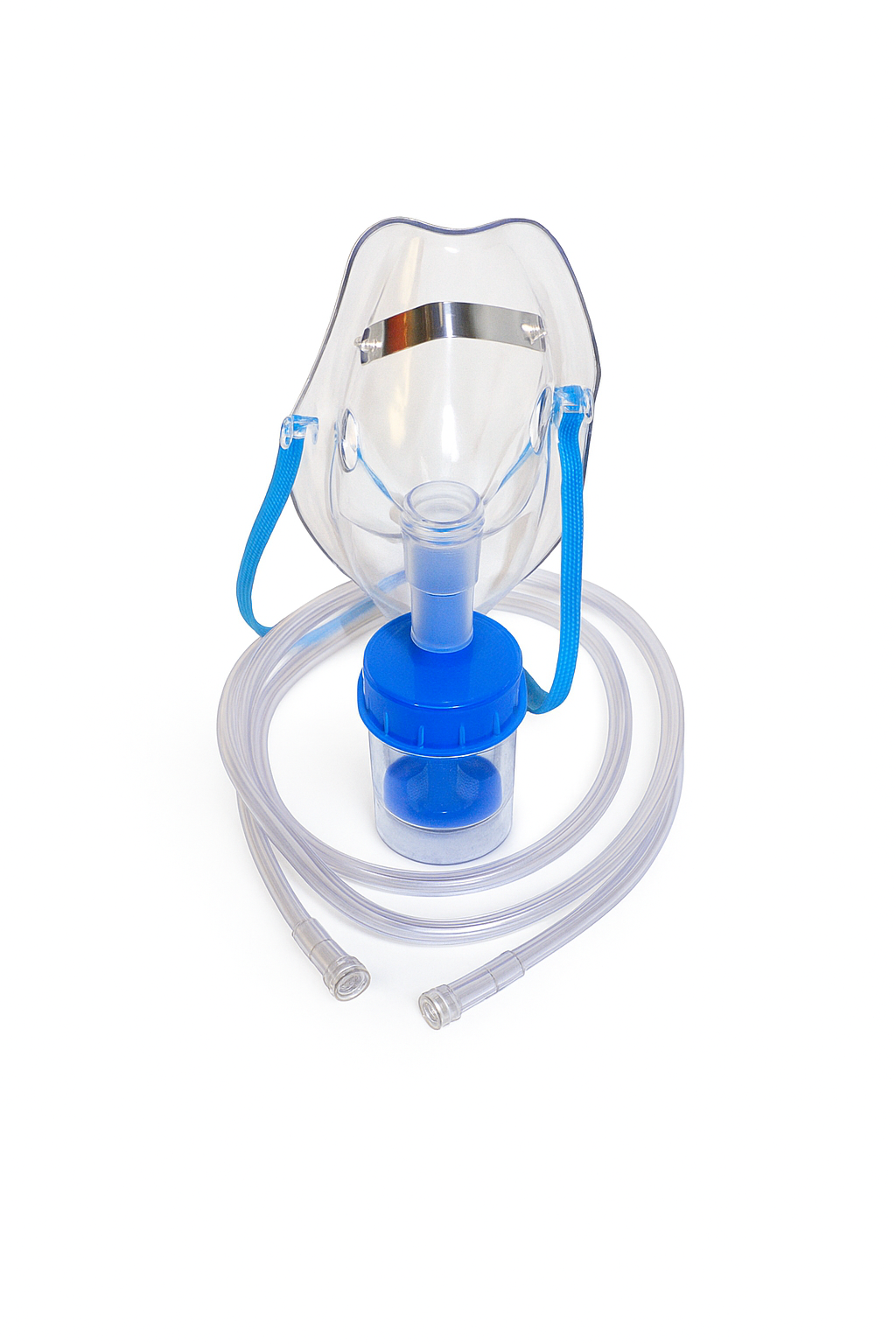Adult nebulizer mask kit with medication cup and oxygen tubing – used in Ontario respiratory therapy clinics and home care