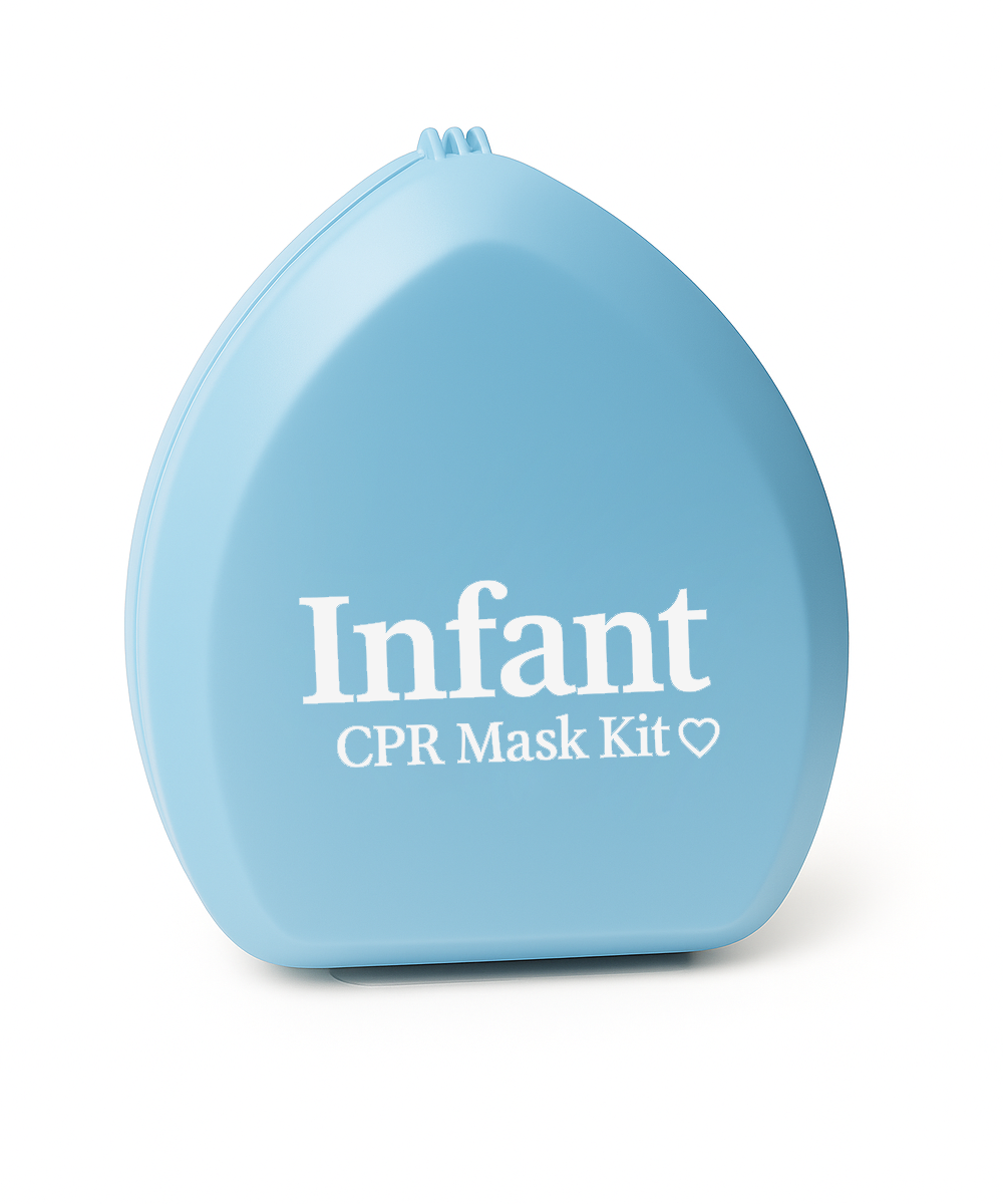 Guard® Infant CPR Mask Kit with Hard Clamshell Case – Pink or Blue