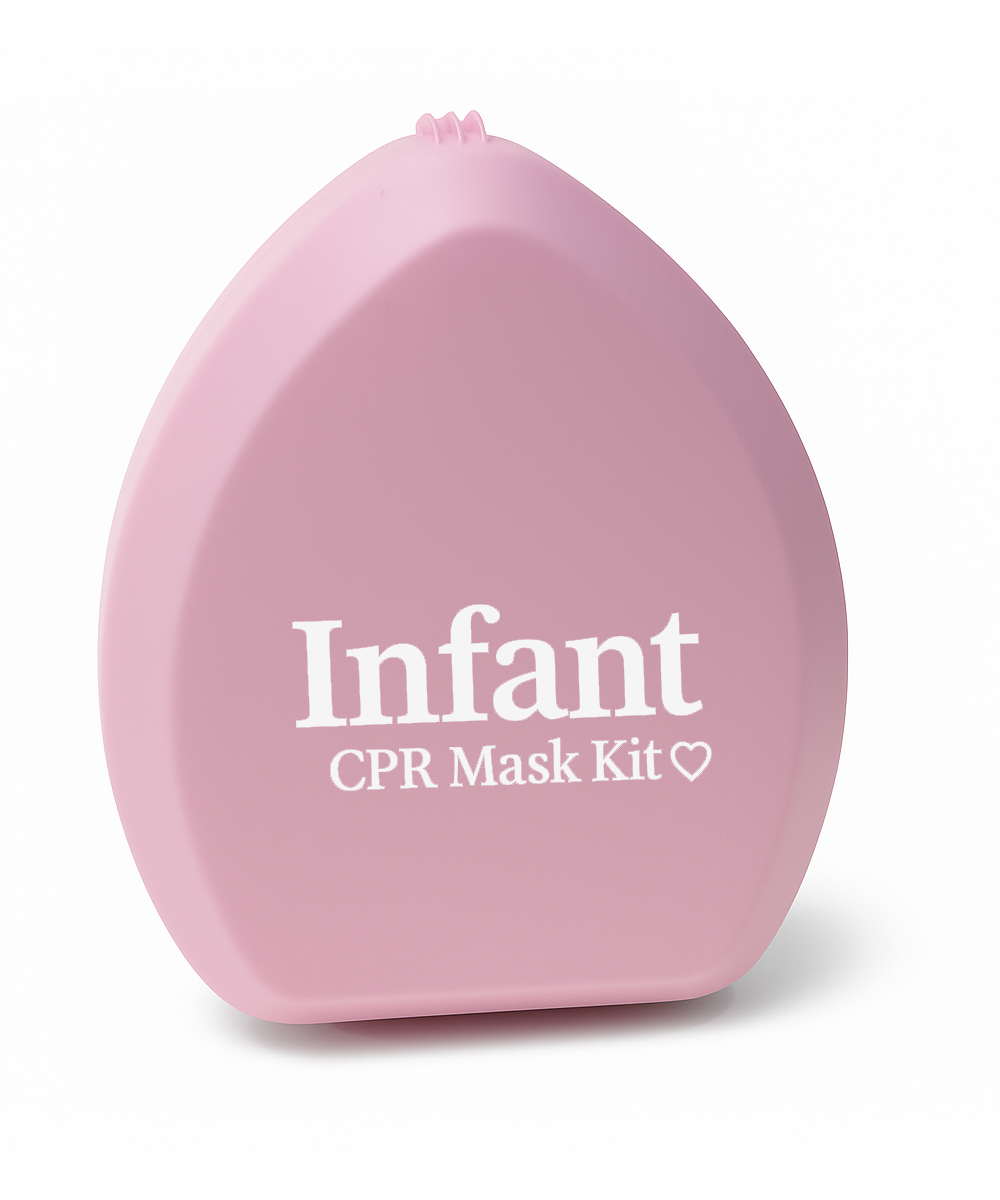 Guard® Infant CPR Mask Kit with Hard Clamshell Case – Pink or Blue