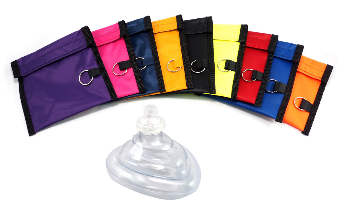 Rescuer® Brand CPR Mask with One-way Valve, Filter and Keychain Pouch