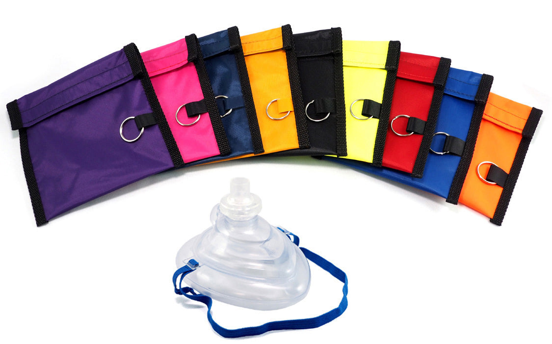 Rescuer® CPR Mask with O₂ Inlet, Valve, Filter and Pouch