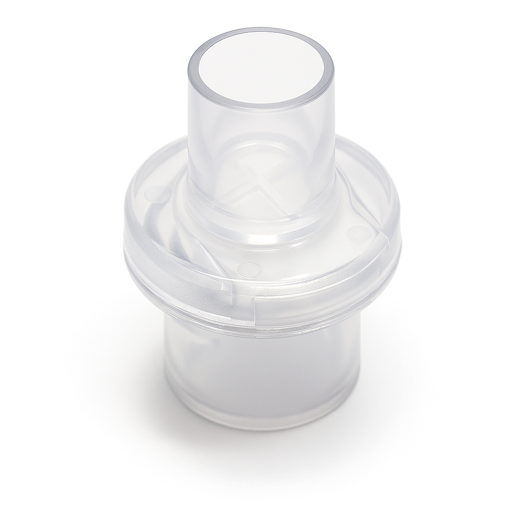 Clear plastic CPR mask valve for rescue breathing education in Newfoundland and Labrador