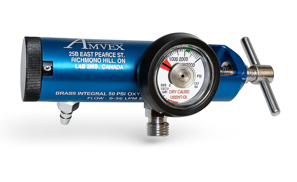 Amvex oxygen regulator