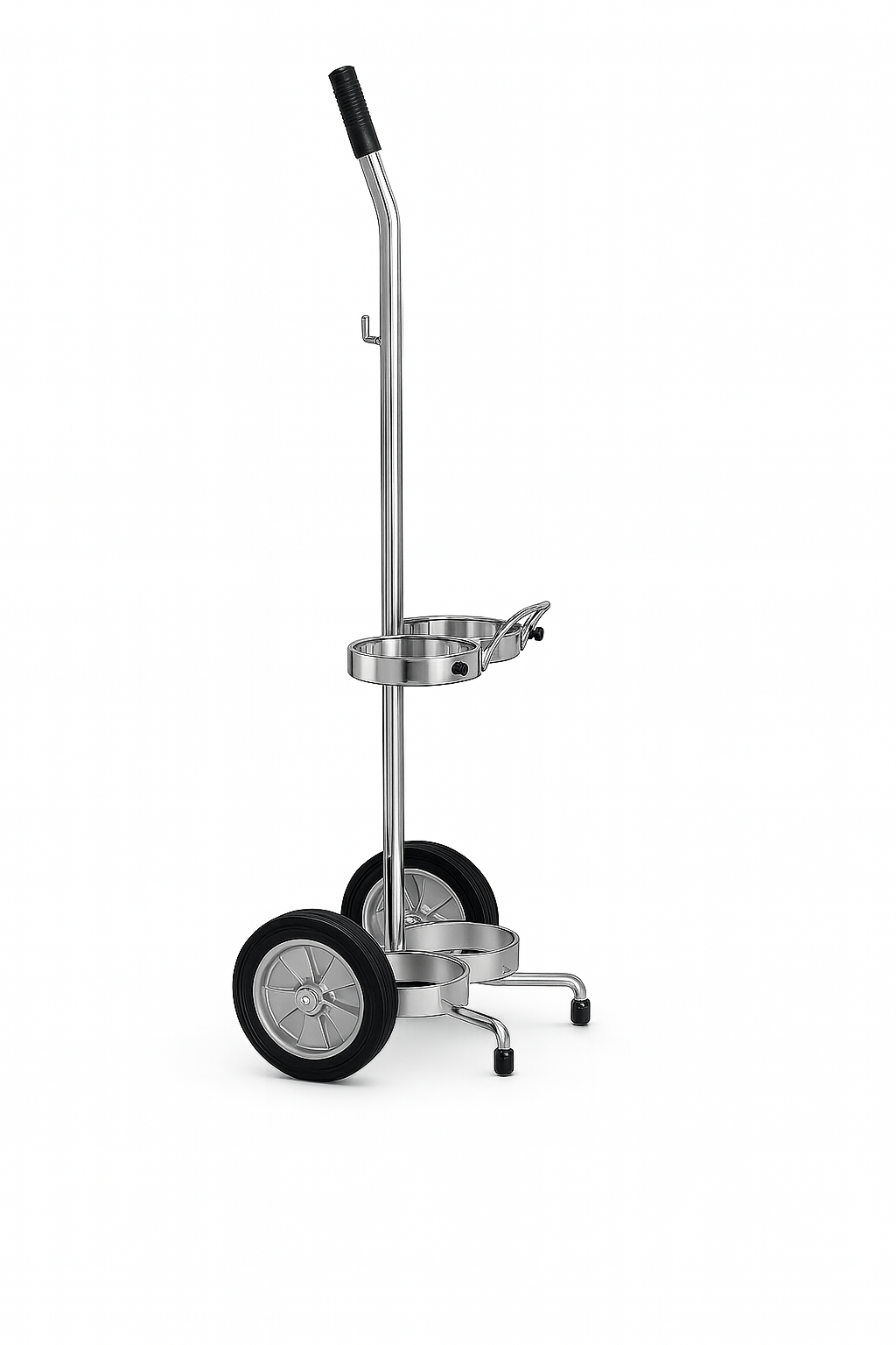 Wheeled Oxygen Tank Carrier for D and E Cylinders
