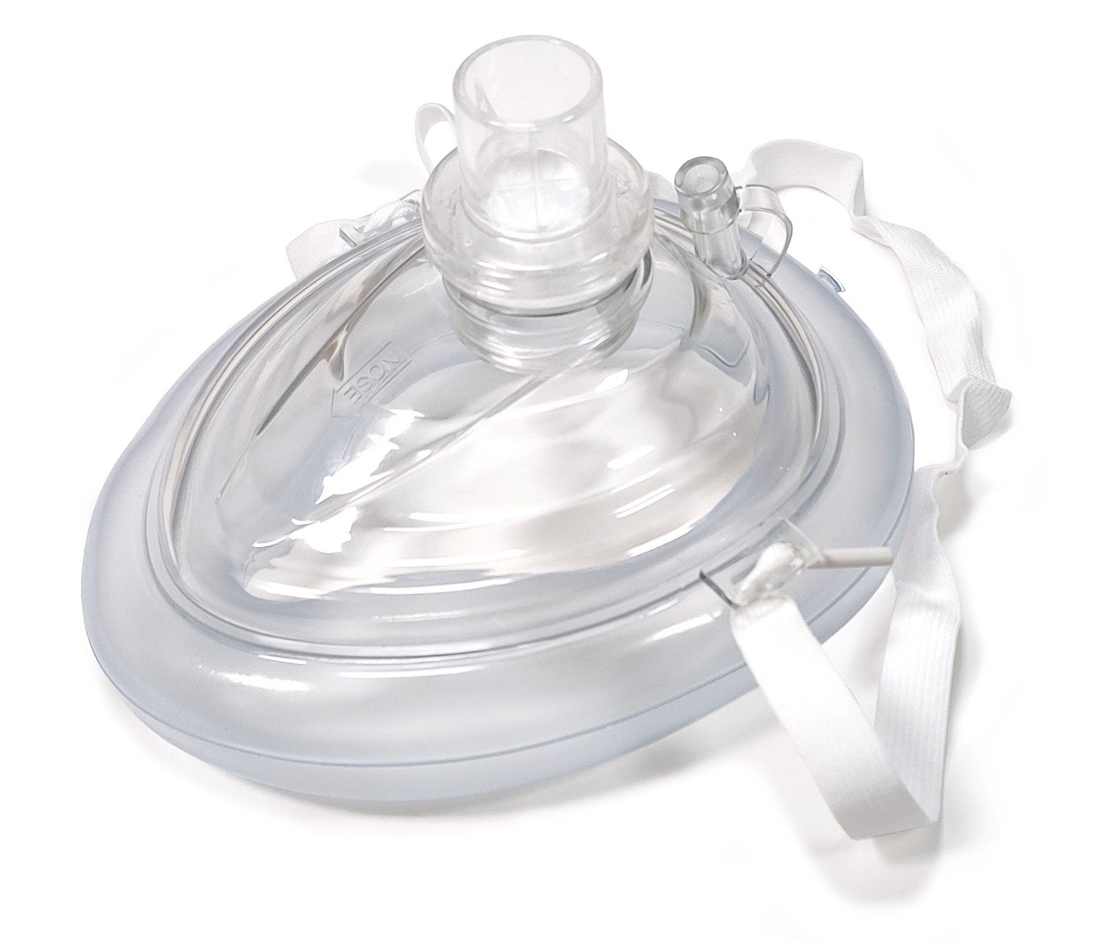 Guard® Brand CPR Training Mask with Headstrap, Filtered Valve & Oxygen Port – AE86-TR