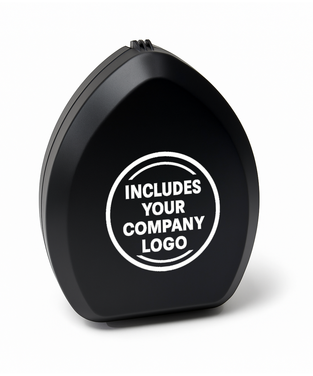 Rescuer® Brand CPR Emergency Breathing Mask with O2 Inlet, Valve, Filter, Case and Logo Print
