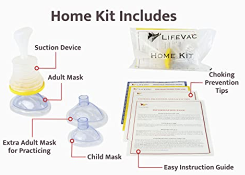 LifeVac Home Kit – Choking Rescue Airway Clearance Device